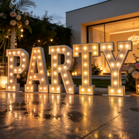 Lettres lumineuses LED personnalisées de 4 et 5 pieds, enseignes publicitaires, lettres lumineuses MR MRS pour l'extérieur, les maisons et les entreprises