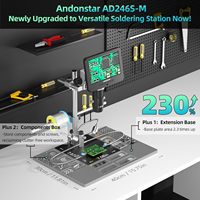 Andonstar AD246sm Plus 7'' 2000x 4MP Mikroskop Digital untuk Solder dengan Penerangan LED, Kecepatan Frame 120fps, Perbaikan Elektronik