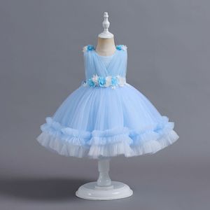 Nouvelle arrivée HP, robe de baptême en tulle bouffante pour bébé fille, robe de princesse pour fête, 0-3 mois - Product Image 3