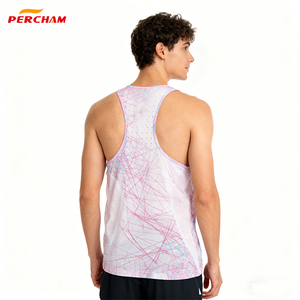 Camiseta sin mangas duradera personalizada Unisex 90% poliéster para correr <span class=keywords><strong>Popa</strong></span> De Mujer transpirable sin mangas para entrenamientos de Maratón - Product Image 2