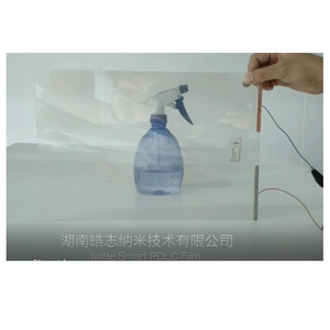 Muestra de Película Inteligente PDLC Adhesiva Ultra Transparente <span class=keywords><strong>Blanca</strong></span> Gris 85% 92% en Vidrio Mágico para Edificios de Oficinas, Control por Aplicación para Hogar Inteligente - Product Image 3