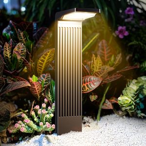 Lampe solaire de jardin Coxseni 60 LED en aluminium, lumière chaude et froide, étanche, pour allée, jardin, terrasse - Product Image 1