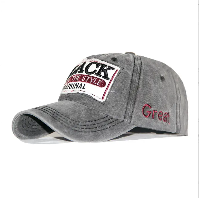 100% Cotto Men Summer Washed Baseball Cap Denim Caps Snapback Male Glof Hat Basketball Hats For Men Women Letter Cap