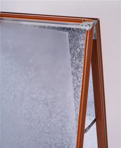 Grainy 32MM Poster Stand Aluminio Madera Color <span class=keywords><strong>Pavimento</strong></span> Signo A-board Indoor Display Sign - Product Image 6
