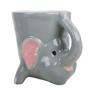 <span class=keywords><strong>Tasse</strong></span> tiki éléphant de forme personnalisée en céramique avec poignée en porcelaine ensembles de tasses tiki en verre cocktail - Product Image 5