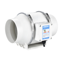 4Inch 220V Exhaust Home Silent Pipe Duct fan Bathroom Extractor Ventilation Kitchen Toilet Wall Air Clean Ventilator