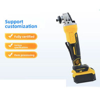 Meuleuse d'angle sans fil rechargeable à batterie lithium, moteur sans balais, multifonction, machine de découpe et de polissage