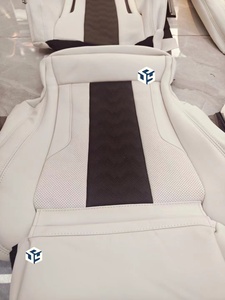 Coprisedili Auto Personalizzati in Pelle Nappa Bianca Chiaro per BMW Serie 3 2018, <span class=keywords><strong>Sedili</strong></span> <span class=keywords><strong>Sportivi</strong></span> M3 Aggiornati per Fila Anteriore - Product Image 2