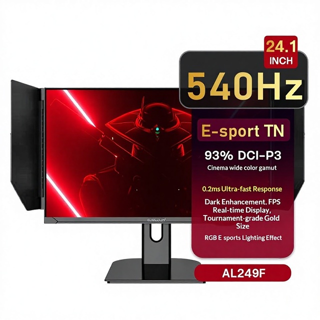 24.1 Inch 540Hz TN Gaming Monitor 0.2ms Fast Response Esports Display OEM Supplier