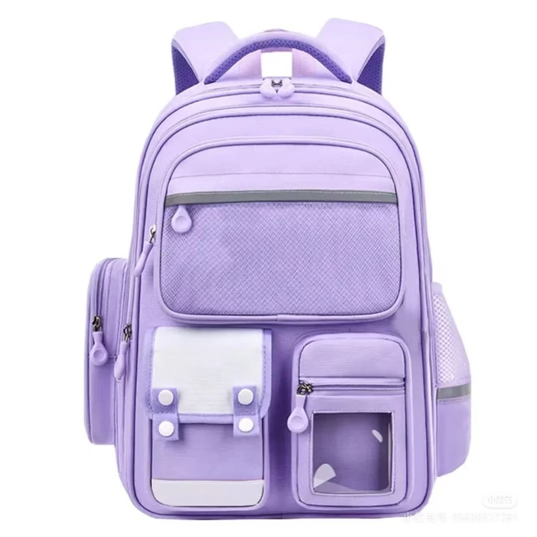 Best Selling Purple School Bags Waterproof Anti-Theft Design