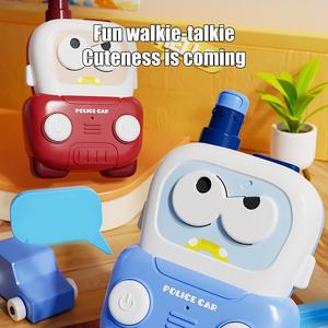 Talkies-walkies sans fil QY pour enfants, mini-jouet portable, interphone d'extérieur, apprentissage des langues, 3 piles AAA, portée <1,5 km, modèle - Product Image 5