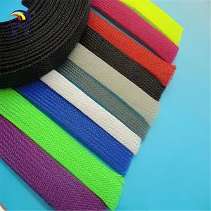 3 Wire Encryption 8mm Colorful Expandable Braided Mesh Woven Pet Braided Tube Cable Management Sleeve