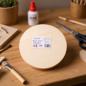 Dischi di Legno Rotondi Ilan 20Cm 12Pz Spessore 2.5Mm per Artigianato e Fai-da-Te - Product Image 2