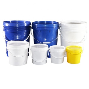 Food Grade 2L 3L 5L 10L 20L 25L White Round Plastic Bucket For Packaging