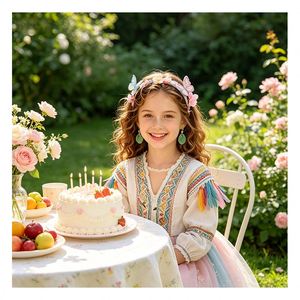 Hot Selling Girls Headwear Kit DIY Unicorn Flower Crown Charms Satin Mesh Craft Toy Birthday Present Bundle Pack - Product Image 4