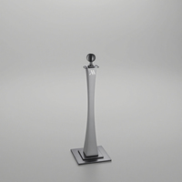 Système de file d'attente Stanchion Post en acier inoxydable 304-Barrière de contrôle des foules pour la gestion des événements