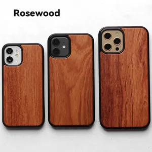 Unique Classy Slim Vintage Real Wooden Shockproof Protective Mobile Cover Wood Phone Cases For Iphone 15 14 13 12 Pro Max Plus