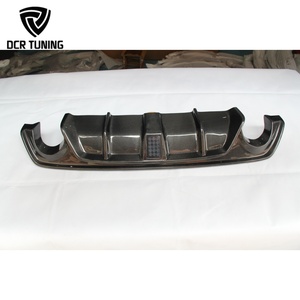 Difusor de Parachoques Trasero de Fibra de Carbono Real con Luz LED para Infiniti Q50 Q50S 2014-2017, Nuevo Diseño - Product Image 4