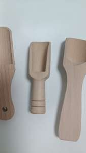 ウッドバスソルトスクープ木製ソルトスプーンミニ薬用パウダーティースモールソルトスプーン - Product Image 4