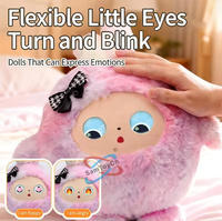 Robot IA multilingue, jouet en peluche parlant en coton doux avec contrôle par application et yeux dynamiques pour la décoration intérieure
