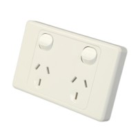 Interruptor de Luz de Pared Horizontal Delgado Estándar Australiano SAA, 10A 250V, Fabricante OEM ODM