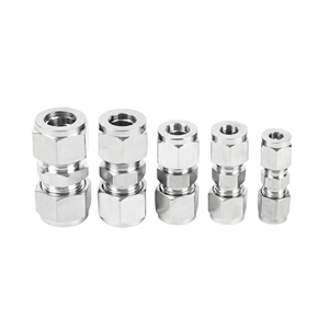 Raccord de compression en acier inoxydable 304, raccord droit pour tube, connecteur haute pression pour instrumentation - Product Image 1
