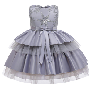 Latest Design Birthday Kids Children Dresses Sequined Flowers Girl Party <b>Tutu</b> Dress L5158 - Product Image 5
