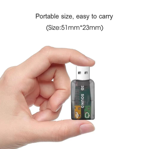 Tarjeta <span class=keywords><strong>de</strong></span> <span class=keywords><strong>Sonido</strong></span> Externa USB Justlink, Adaptador <span class=keywords><strong>de</strong></span> Audio Virtual 3D, Conector para Micrófono y Auriculares <span class=keywords><strong>de</strong></span> 3.5mm, Plug and Play para <span class=keywords><strong>PC</strong></span>, Laptop, MacBook, Xbox - Product Image 5