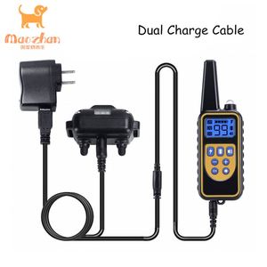 880 Wasserdichtes Wiederaufladbares Elektrisches Elektronisches Schock-Vibrations-Sprach-Hundetrainingshalsband mit Fernbedienung - Product Image 2