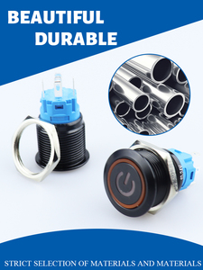 Chyf <span class=keywords><strong>12</strong></span>/16/19/22 मिमी काला ip65 पुश बटन धातु जलरोधी लैचिंग मोटर्नी <span class=keywords><strong>12</strong></span> वी लाइट मरीन बटन पावर स्विच - Product Image 6