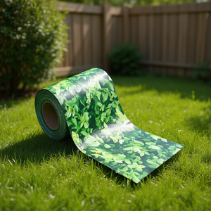 Schermo per la privacy da giardino in PVC verde 229,7'x0,6' Tenda ombreggiante rettangolare stampata per uso esterno - Product Image 2