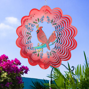 Offre Spéciale Carillons Éoliens Métalliques Art Déco 12 pouces Électriques 3D Suspendus pour Décoration Extérieure de Jardin avec Queues - Product Image 6