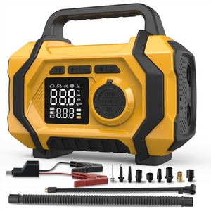 <span class=keywords><strong>Chargeur</strong></span> de batterie de voiture portable tout-en-un 12V avec <span class=keywords><strong>compresseur</strong></span> <span class=keywords><strong>d</strong></span>'<span class=keywords><strong>air</strong></span> <span class=keywords><strong>et</strong></span> <span class=keywords><strong>démarreur</strong></span> <span class=keywords><strong>d</strong></span>'urgence avec gonfleur de pneus - Product Image 2