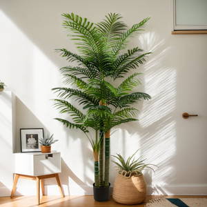 Grand palmier artificiel en PVC, <span class=keywords><strong>plante</strong></span> en pot pour la <span class=keywords><strong>d</strong></span>écoration de la maison et du bureau, ornement tropical durable de haute qualité - Product Image 2