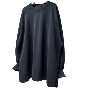 Men's Oversized Long Sleeve <b>Raglan</b> T-Shirt Solid Color O-Neck Casual Jersey Cotton <b>Top</b> - Product Image 1