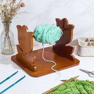 Support de fil en laine marron, support de bobines de ruban, support de rangement portable, support de boule pour le crochet, le tricot, l'artisanat, la couture à domicile - Product Image 6