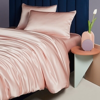 Parure de lit en soie, ensemble de literie de luxe, doux et confortable, écologique pour la peau, drap et couette, 19mm