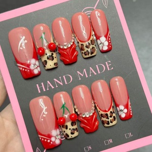 <span class=keywords><strong>Faux</strong></span> Ongles de Luxe Faits Main Bling Bling Tendance Uniques à Coller Fournisseurs en Gros avec Emballage Boîte Marque Privée - Product Image 5