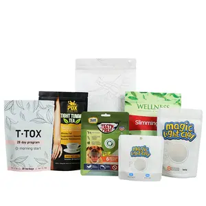 プラスチック塩包装ピスタチオナッツ包装袋スナック食品ドライフードキャンディーフラワーティーマイラーバッグジップロックキャンディー包装袋