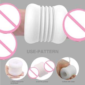 Riutilizzabile maschio masturbatore Cup pene manica Vagina testurizzato Tunnel tasca figa Stroker adulti giocattoli del <span class=keywords><strong>sesso</strong></span> per gli uomini riutilizzabili <span class=keywords><strong>sesso</strong></span> <span class=keywords><strong>maschile</strong></span> - Product Image 4