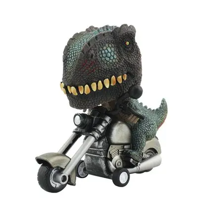 XM 100917 OEM Dino Toy Car Boys Gift Big Head Dinosaur Motorcycle For Kids Dino Motorbike Rider Friction Toys