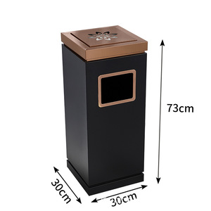 Poubelle en acier inoxydable écologique pour hôtel, commerce, extérieur, zone publique, école, <span class=keywords><strong>restaurant</strong></span>, grande capacité, durable, décoration - Product Image 2