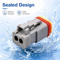 DT04-2P-C017/DT06-2S-C017 2-Pin 2-poliger Auto-Sensorstecker Verkabelungsadapter Wasserdichter Steckverbinder