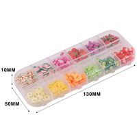 Groothandel Kleurrijke 12 Stijlen Gemengd Polymeer Fruit Slice Diy 3d Nail Art Decoratie Fruit Plakjes Voor Nagels