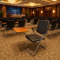 Chaise de conférence pliante moderne avec tablette d'écriture intégrée pour salles de formation et de séminaire – Idéale pour l'éducation et les entreprises – Meilleures ventes