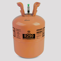 Gaz réfrigérant propane R290 AmbCoya 99,9 % de pureté élevée pour systèmes de climatisation HVAC et gaz de refroidissement pour congélateurs