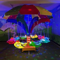 Manège musical rotatif haut de gamme pour 6 personnes, avec système de chronométrage par jetons, pour usage commercial et scolaire
