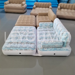 Sillón Inflable Modular Individual Plegable, Sofá de Aire Portátil para Exteriores, para Uso en el Hogar, Plegable, con Función de Masaje, para Dormitorio, Sala de Estar - Product Image 3