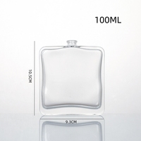 Bouteille en verre d'huile personnalisable 3oz bouteille de diffuseur de roseau de luxe bouteille d'aromathérapie