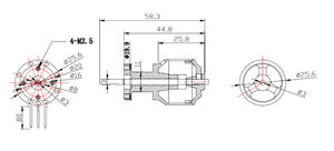 Moteur brushless 50 mm <span class=keywords><strong>EDF</strong></span> 4900KV 3S, poussée maximale de 770 g avec prise banane, équilibré dynamiquement pour avion à réaction RC - Product Image 5